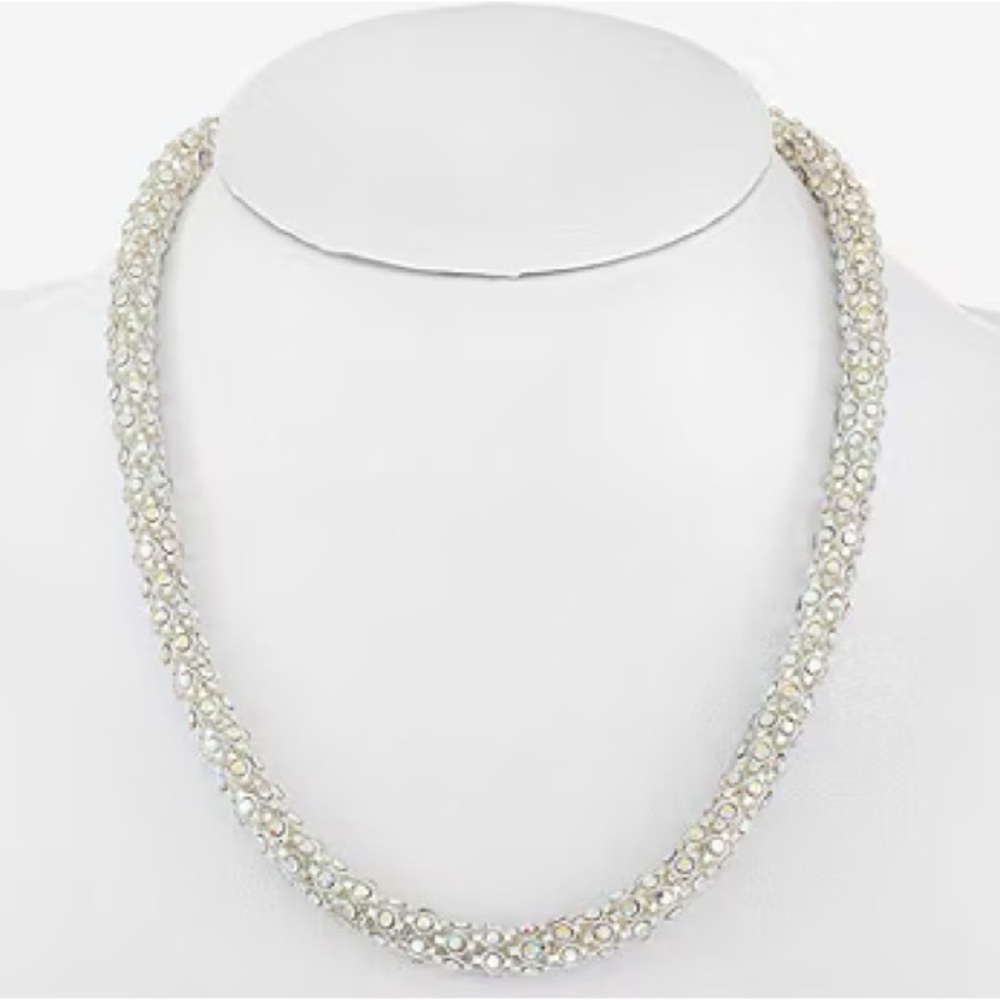 SALE rare diamond rope chain necklace